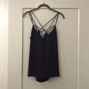 NWOT Express Purple Crisscross Tank